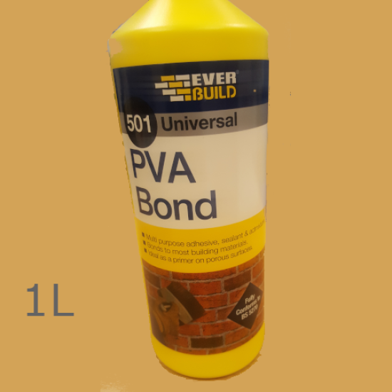 Everbuild Weatherproof PVA Adhesive - 1 Litre - Recommended for JCW Products