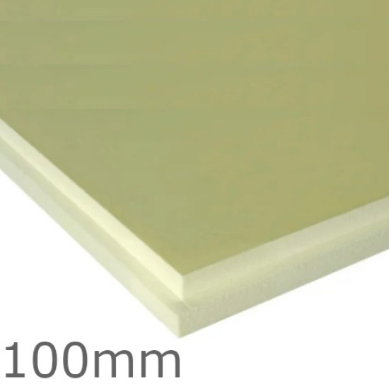 100mm Finnfoam FL300 Extruded Polystyrene (XPS) Rebated Edge Insulation Board - 1235mm x 585mm