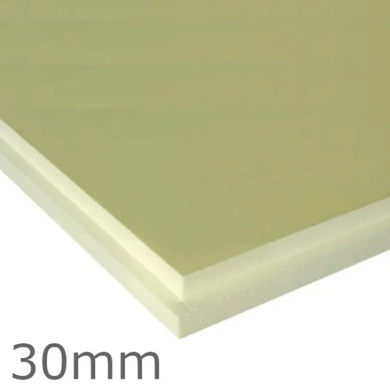 30mm Finnfoam FL300 Extruded Polystyrene (XPS) Rebated Edge Insulation Board - 1235mm x 585mm