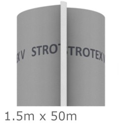 Strotex V 135GSM Breather Membrane for Roofs and Walls - 1.5m x 50m Roll Strotex V 135GSM Breather Membrane for Roofs and Walls - 1.5m x 50m Roll