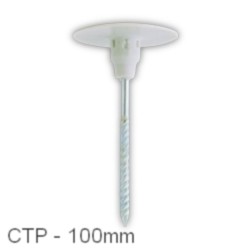 100mm CTP Insulation Panel Fixings (pack of 100). 100mm CTP Insulation Panel Fixings (pack of 100).