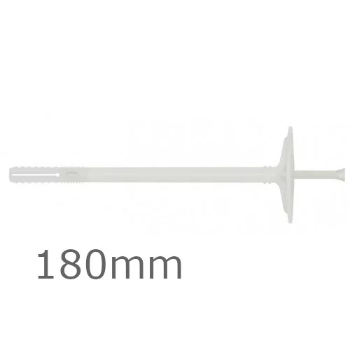 180mm Plastic Insulation Panel Fixings - pack of 200. 180mm Plastic Insulation Panel Fixings - pack of 200.