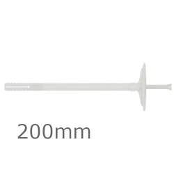 200mm Plastic Insulation Panel Fixings - pack of 200.