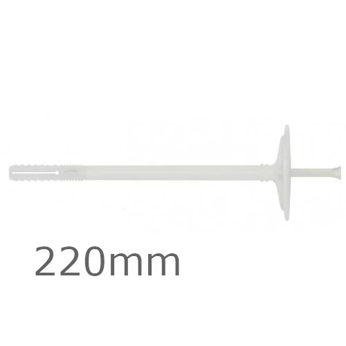 220mm Plastic Insulation Panel Fixings - pack of 200. 220mm Plastic Insulation Panel Fixings - pack of 200.