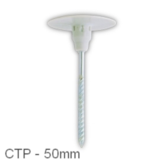 50mm CTP Insulation Panel Fixings (pack of 300) 50mm CTP Insulation Panel Fixings (pack of 300)
