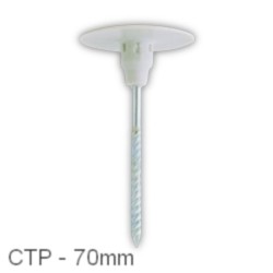 70mm CTP Insulation Panel Fixings (pack of 100). 70mm CTP Insulation Panel Fixings (pack of 100).
