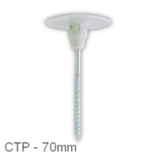 70mm CTP Insulation Panel Fixings (pack of 100).