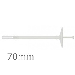 70mm Plastic Insulation Panel Fixings - pack of 250. 70mm Plastic Insulation Panel Fixings - pack of 250.