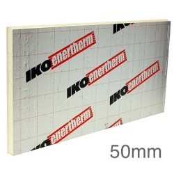 50mm IKO Enertherm ALU PIR Rigid Insulation Board - 1200mm x 2400mm - pack of 10 50mm IKO Enertherm ALU PIR Rigid Insulation Board - 1200mm x 2400mm - pack of 10