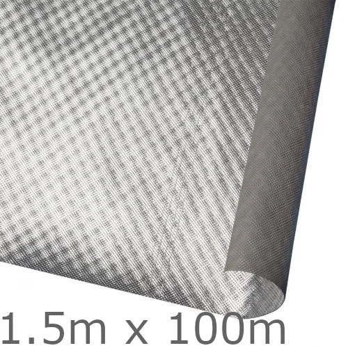 Powerlon ThermaPerm Housewrap Termo-Reflective Breather Membrane - 1.5m x 100m Roll Powerlon ThermaPerm Housewrap Termo-Reflective Breather Membrane - 1.5m x 100m Roll