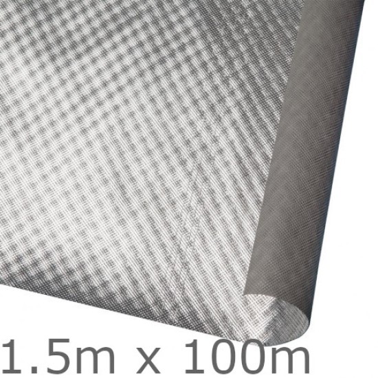 Powerlon ThermaPerm Housewrap Termo-Reflective Breather Membrane - 1.5m x 100m Roll