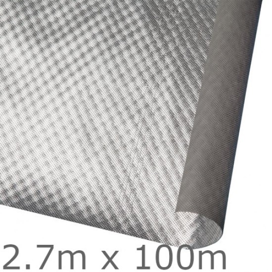 Powerlon ThermaPerm Housewrap Thermo-Reflective Breather Membrane - 2.7m x 100m Roll