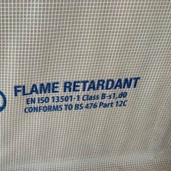Powerlon FlameOut Block Fire-Retardant Vapour Control Membrane - 2m x 50m Roll - 140gsm Powerlon FlameOut Block Fire-Retardant Vapour Control Membrane - 2m x 50m Roll - 140gsm