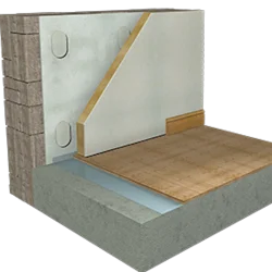 37.5mm Isocheck Isoliner Thermal Laminate Board - (25mm PIR bonded to 12.5mm Gyproc SoundBloc) - 2400mm x 1200mm