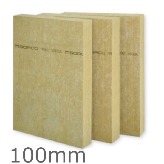100mm Isoroc Isofas Mineral Wool Insulation Slab - 1000mm x 600mm (pack of 3)