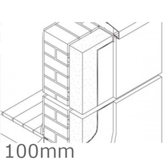 100mm Jablite External Wall Polystyrene Insulation Board EPS - pack of 6