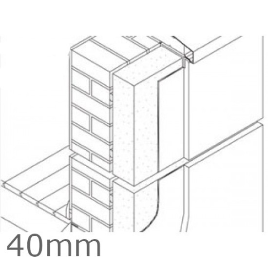 40mm Jablite External Wall Polystyrene Insulation Board EPS - pack of 15