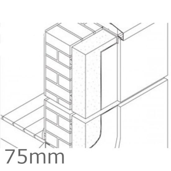 75mm Jablite External Wall Polystyrene Insulation Board EPS - pack of 8