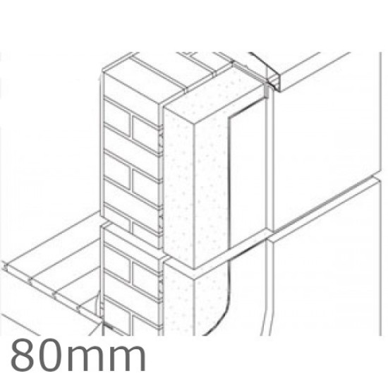 80mm Jablite External Wall Polystyrene Insulation Board EPS - pack of 7