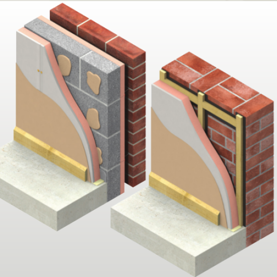 42.5mm Kingspan Kooltherm K118 Insulated Plasterboard (30mm phenolic insulation and 12.5mm plasterboard) - pack of 18