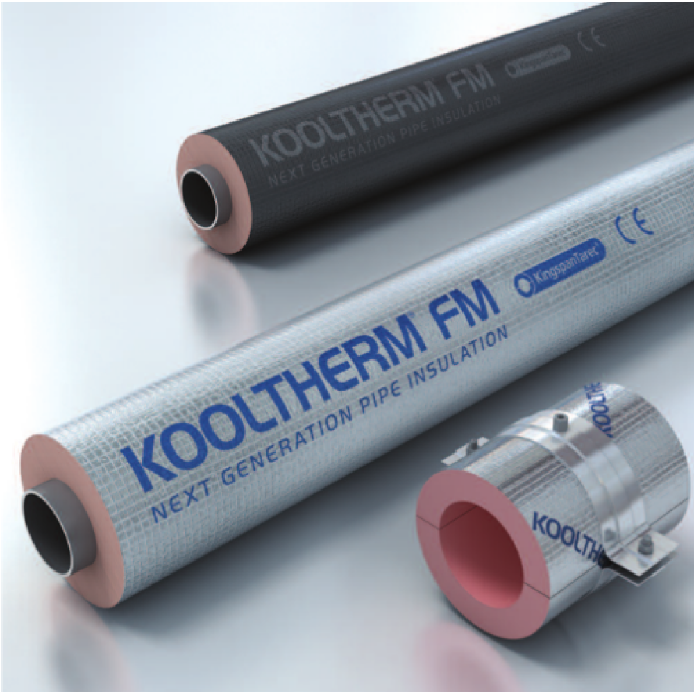42mm Bore 40mm Thick Kooltherm FM Pipe Insulation