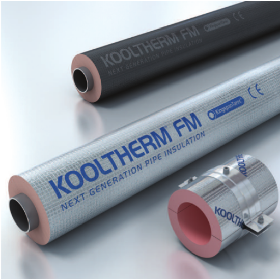 34mm Bore 25mm Thick Kooltherm FM Pipe Insulation