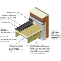 56mm Kingspan Thermaroof TR31 PIR bonded to Plywood (pack of 20) - 50mm PIR and 6mm Plywood Sheet 56mm Kingspan Thermaroof TR31 PIR bonded to Plywood (pack of 20) - 50mm PIR and 6mm Plywood Sheet