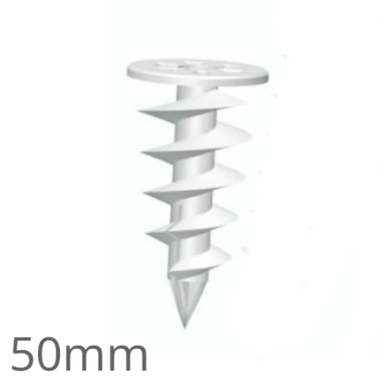 50mm Screwed-in Helical Fastener for Polystyrene Insulation WK-DS  (pack of 10)