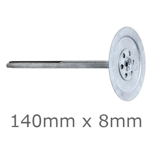 140mm x 8mm MLN Fire Rated Metal Fixings for Rainscreen Insulation in Ventilated Cladding Systems - pack of 50 140mm x 8mm MLN Fire Rated Metal Fixings for Rainscreen Insulation in Ventilated Cladding Systems - pack of 50