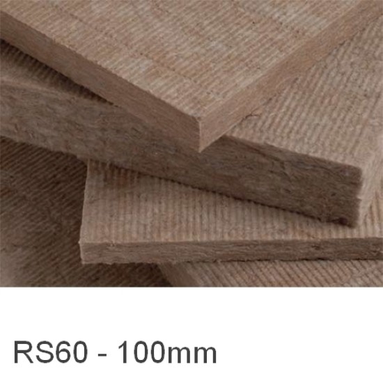 100mm Rocksilk RS60 Universal Insulation Slab Knauf (pack of 4)