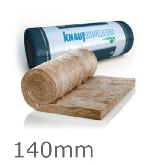 140mm Earthwool FrameTherm Roll 32 - Glass Mineral Wool Knauf (Split 2 x 570mm)