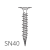 4.2mm x 40mm Knauf Aquapanel Rustproofed Maxi Screws SN40 - box of 250