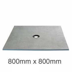 Marmox Showerlay 360 - Centre Draining  Shower Tray - 20mm x 800mm x 800mm Marmox Showerlay 360 - Centre Draining  Shower Tray - 20mm x 800mm x 800mm