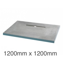 Marmox Showerlay 360 - Linear Draining  Shower Tray - 40mm x 1200mm x 1200mm Marmox Showerlay 360 - Linear Draining  Shower Tray - 40mm x 1200mm x 1200mm