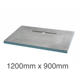 Marmox Showerlay 360 - Linear Draining  Shower Tray - 40mm x 1200mm x 900mm Marmox Showerlay 360 - Linear Draining  Shower Tray - 40mm x 1200mm x 900mm