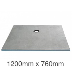 Marmox Showerlay 360 - Offset Draining  Shower Tray - 20mm x 1200mm x 760mm Marmox Showerlay 360 - Offset Draining  Shower Tray - 20mm x 1200mm x 760mm