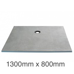 Marmox Showerlay 360 - Offset Draining  Shower Tray - 20mm x 1300mm x 800mm Marmox Showerlay 360 - Offset Draining  Shower Tray - 20mm x 1300mm x 800mm