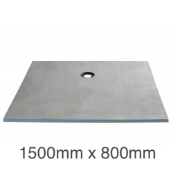 Marmox Showerlay 360 - Offset Draining  Shower Tray - 24mm x 1500mm x 800mm Marmox Showerlay 360 - Offset Draining  Shower Tray - 24mm x 1500mm x 800mm