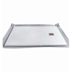 Marmox Polar White Decotray - Offset Draining  Shower Tray - 1400mm x 900mm Marmox Polar White Decotray - Offset Draining  Shower Tray - 1400mm x 900mm