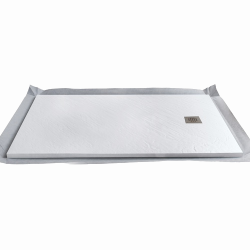 Marmox Polar White Decotray - Offset Draining  Shower Tray - 1850mm x 900mm Marmox Polar White Decotray - Offset Draining  Shower Tray - 1850mm x 900mm