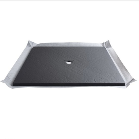 Marmox Slate Grey Decotray - Centre Draining  Shower Tray - 1000mm x 1000mm