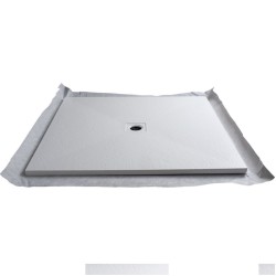 Marmox Polar White Decotray - Centre Draining  Shower Tray - 1000mm x 1000mm Marmox Polar White Decotray - Centre Draining  Shower Tray - 1000mm x 1000mm
