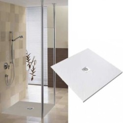 Marmox Polar White Decotray - Centre Draining  Shower Tray - 1000mm x 1000mm Marmox Polar White Decotray - Centre Draining  Shower Tray - 1000mm x 1000mm