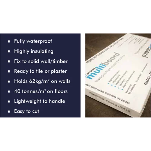 50mm Marmox Multiboard Waterproof Insulation Board (pack of 2) 50mm Marmox Multiboard Waterproof Insulation Board (pack of 2)