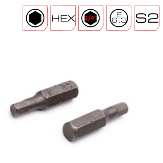 25mm HEX3 Screwdriver Bits PRO - 10nos Container 25mm HEX3 Screwdriver Bits PRO - 10nos Container