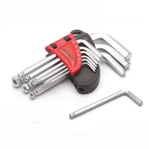 PRO Hex Key Allen Wrench Set with Short Ball End - Set of 9 PRO Hex Key Allen Wrench Set with Short Ball End - Set of 9