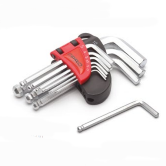 PRO Hex Key Allen Wrench Set with Short Ball End - Set of 9