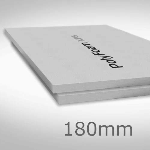 180mm Polyfoam XPS Roofboard - Extra grade - Extruded Polystyrene Board (pack of 2) - 600mm x 1250mm 180mm Polyfoam XPS Roofboard - Extra grade - Extruded Polystyrene Board (pack of 2) - 600mm x 1250mm
