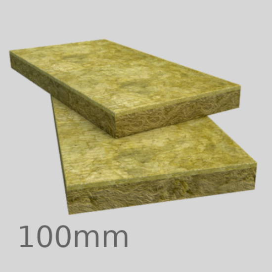 100mm Rockwool Rainscreen Duo Slab with ALU Faced 2 Sides (pack of 6) - pallet of 8