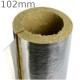 102mm Bore 25mm Thick Rockwool RockLap Pipe Insulation